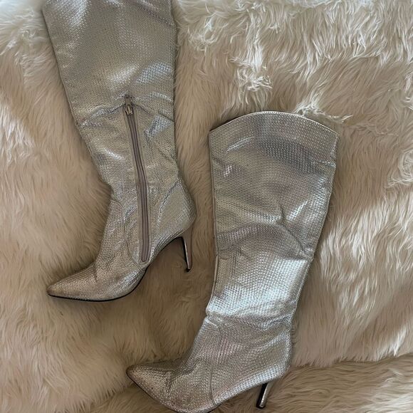 Silver rhinestone cowgirl boots - Picture 9 of 12